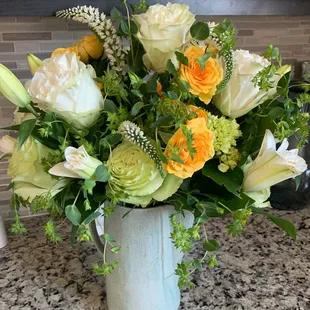 Custom Floral Arrangement made by Crystal