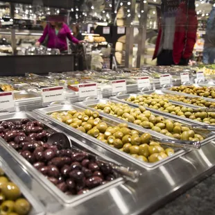 a variety of olives