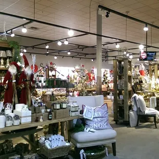 Christmas section and thanks giving is three weeks away.