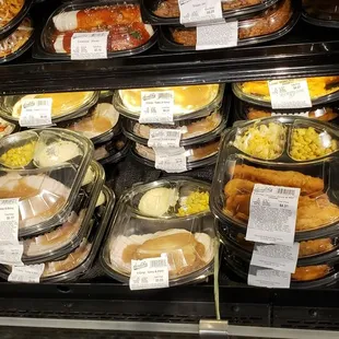 a variety of food items