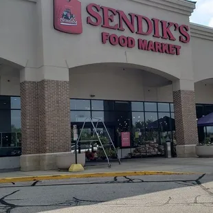 the outside of the store