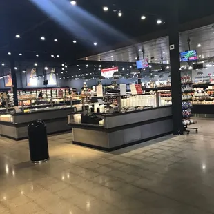 the interior of the store