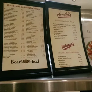 This is how you order deli meats and cheese because they are not displayed in the front case WTF is that.