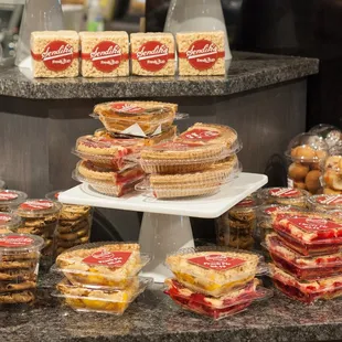 a variety of baked goods