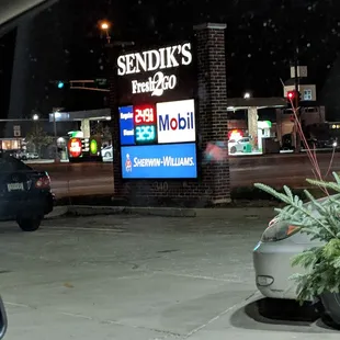 Comprable gas prices on the corner of Brown deer road. Looks are deceiving -- this is not just a gas station...