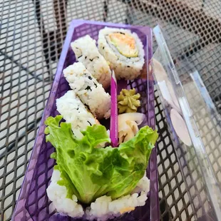Honestly, this is just as good (or just as mediocre) as the area overpriced Americanized sushi restaurants.