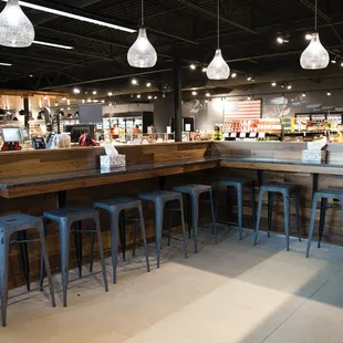 the interior of a restaurant