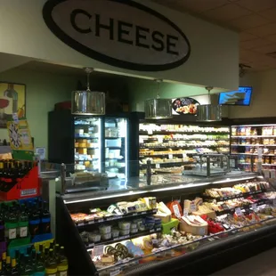 a cheese display
