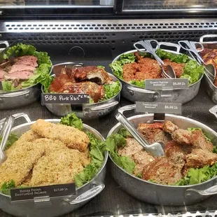 Heat and serve items.