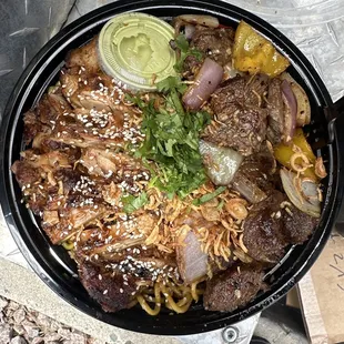 #8 the gang bang your choice of protein