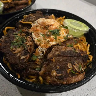 Shortys Thick Noodles with Fried Egg