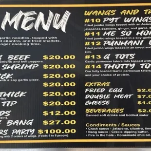 The menu, horizontal (July 2024).