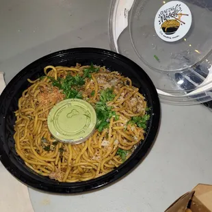 Just plain garlic noods