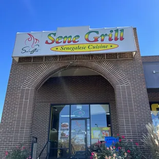 the front of the restaurant