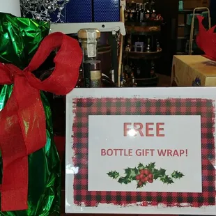 Free bottle wrapping!