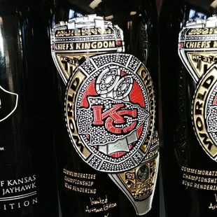 Manos limited edition Chiefs wine.