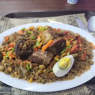 #3 mutten with delicious rice mix