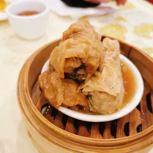 SIN JUK GYUN - STEAMED STUFFED TOFU SKIN ROLLS