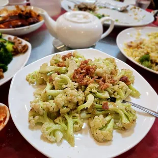 Bacon Sauteed With Cauliflower. Alright