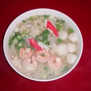 Combination Seafood Noodle Soup