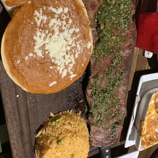 Senior tequilas special - carne asada with chimichurri - so good!