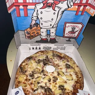 2 toppings pizza