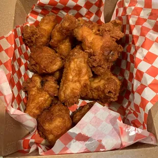 a box of fried chicken