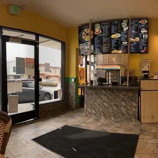 the inside of a restaurant