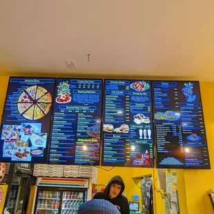 Looking at menu
