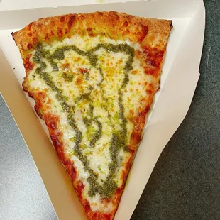 Pesto Pizza Slice