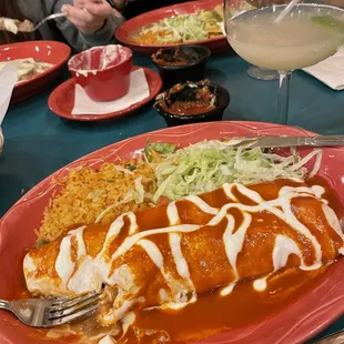 One of their burritos!