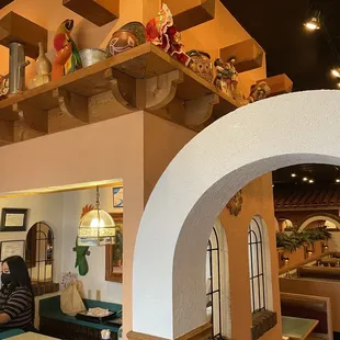 View when you enter the restaurant