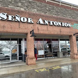 The front of the restaurant