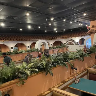 View from the back of the restaurant