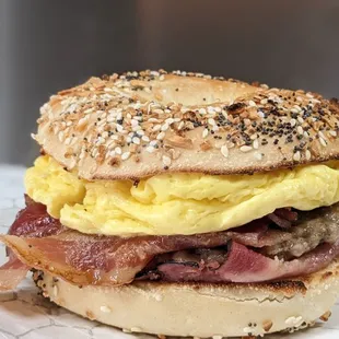 Triple Meat on The Works