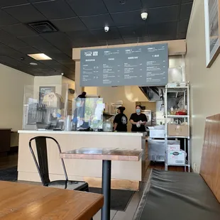 the interior of a restaurant