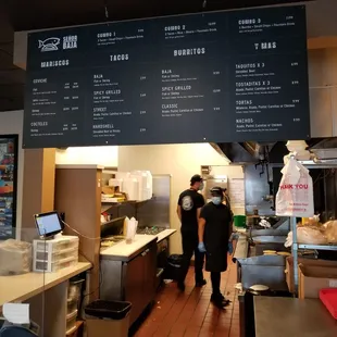 Menu &amp; kitchen