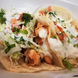 Love their shrimp tacos!