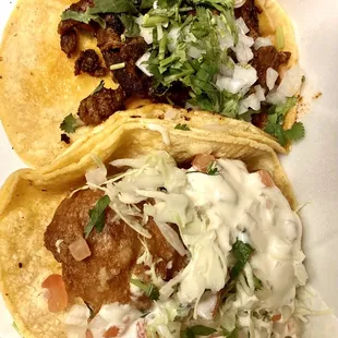 Al pastor and fish taco are favorites. So good.