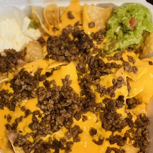 Señor nachos (with asada meat)!