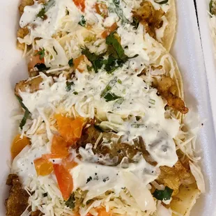 Fish tacos--amazing!!