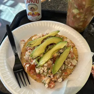 Ceviche tostada