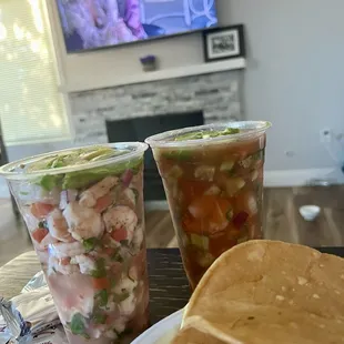 Shrimp Ceviche Tostadas