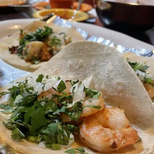 Grilled Shrimp Tacos and tilapia tacos