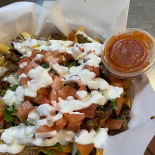 our beefy fries are always loaded