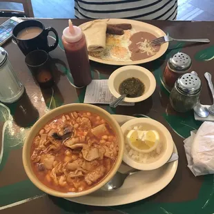 Large Menudo @ $6.50. Senor Benjo's!!