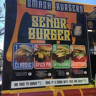 The burger menu.