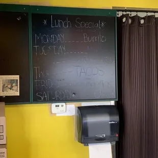 Lunch specials. I'm not sure the time they stop serving lunch.