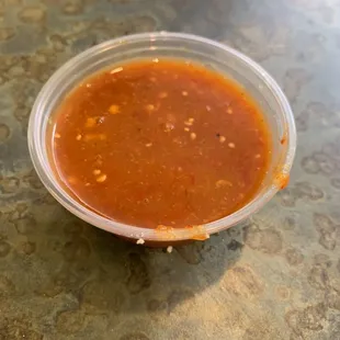 The extra spicy salsa was legit.