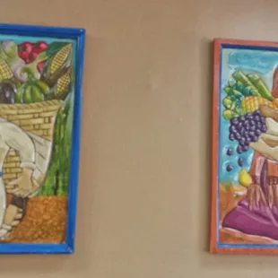 Artwork of farm workers